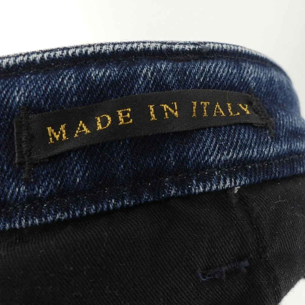 Seafarer Mid-Rise Wide Leg Maggie May Cuffed‎ Jeans Size 30 Made in Italy